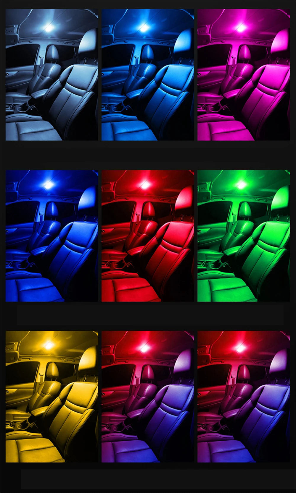 LED Touch Car Ceiling Light 